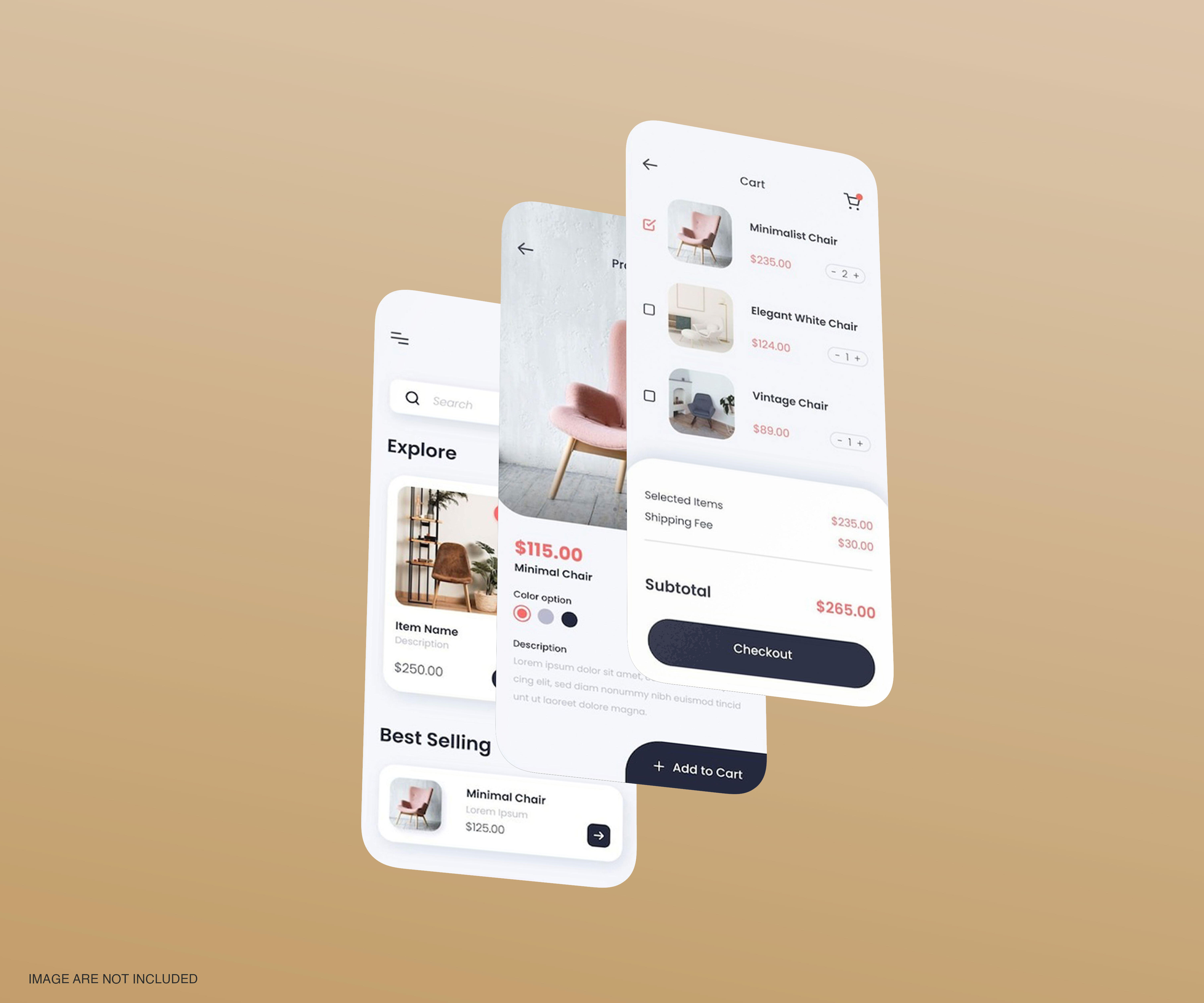 UI design application mobile